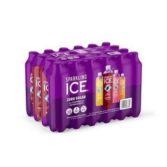 Sparkling ICE Variety Pack, 17 Fl Oz, 12 Count (Black Raspberry, Cherry Limeade, Orange Mango, Kiwi Strawberry) 24 Variety Pack