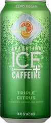 Sparkling Ice® +Caffeine, Citrus Twist Flavored Sparkling Water with Caffeine, Zero Sugar, with Vitamins and Antioxidants, Low Calorie Beverage, 16 fl oz Can (Pack of 2)