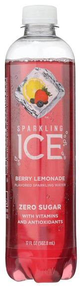Sparkling Ice Berry Lemonade Sparkling Water, 17 fl oz Bottle