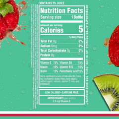 Sparkling Ice, Kiwi Strawberry Sparkling Water, Zero Sugar Flavored Water, with Antioxidants and Vitamins, 17 fl oz Bottle
