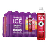 Sparkling ICE Variety Pack, 17 Fl Oz, 12 Count (Black Raspberry, Cherry Limeade, Orange Mango, Kiwi Strawberry) 24 Variety Pack