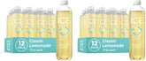 Sparkling Ice, Classic Lemonade Sparkling Water, Zero Sugar Flavored Water, with Vitamins and Antioxidants, Low Calorie Beverage, 17 oz Bottles (Pack of 24)