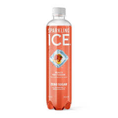Sparkling Ice, Peach Nectarine Sparkling Water, Zero Sugar Flavored Water, with Antioxidants and Vitamins, 17 fl oz Bottle