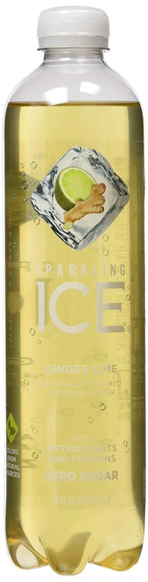 SPARKLING ICE Sparkling Water Plastic Bottle, 16571953381, Ginger Lime, 17 Ounce