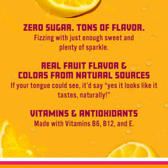 Sparkling Ice Classic Lemonade Sparkling Water, with Antioxidants and Vitamins, Zero Sugar, 7.5 fl oz Mini Cans (Pack Of 10)