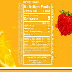 Sparkling Ice, Strawberry Lemonade Sparkling Water, Zero Sugar Flavored Water, with Antioxidants and Vitamins, 17 fl oz Bottle