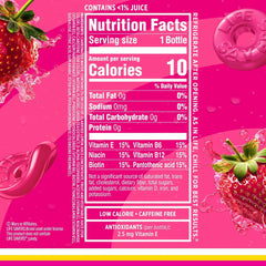 Sparkling Ice LIFESAVERS Strawberry, Zero Sugar Flavored Sparkling Water, with Vitamins and Antioxidants. No Artificial Dyes, Low Calorie Beverage, 17 fl oz Bottles (Pack of 12)