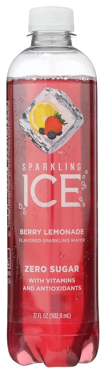 Sparkling Ice Berry Lemonade Sparkling Water, 17 fl oz Bottle