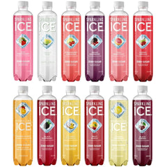 Sparkling Ice Sparkling Water Variety, 12 Pack 17 Fl Oz Bottles – Zero Sugar Sparkling Water with Vitamins & Natural Flavors