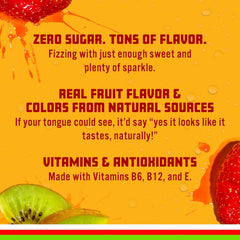 Sparkling Ice Kiwi Strawberry Sparkling Water, with Antioxidants and Vitamins, Zero Sugar, 7.5 fl oz Mini Cans (Pack Of 10)