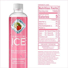 Sparkling Ice Kiwi Strawberry, 17 oz (Pack of 4)