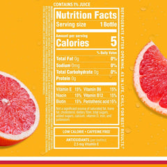 Sparkling Ice, Pink Grapefruit Sparkling Water, Zero Sugar Flavored Water, with Antioxidants and Vitamins, 17 fl oz Bottle
