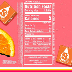 Sparkling Ice STARBURST Orange, Zero Sugar Flavored Sparkling Water, with Vitamins and Antioxidants, Low Calorie Beverage, 17 fl oz Bottles (Pack of 12).
