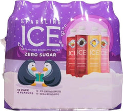 Sparkling Ice Purple Variety Pack, Flavored Water, Zero Sugar, with Vitamins and Antioxidants, 17 fl oz, 12 count (Black Raspberry, Cherry Limeade, Orange Mango, Kiwi Strawberry) (Pack of 2)