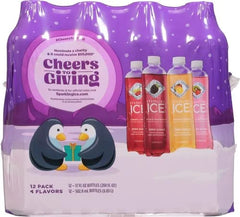 Sparkling Ice Purple Variety Pack, Flavored Water, Zero Sugar, with Vitamins and Antioxidants, 17 fl oz, 12 count (Black Raspberry, Cherry Limeade, Orange Mango, Kiwi Strawberry) (Pack of 2)