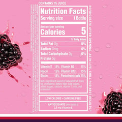 Sparkling Ice, Black Raspberry Sparkling Water, Zero Sugar Flavored Water, with Antioxidants and Vitamins, 17 fl oz Bottle
